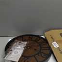 LEIKE Large Wall Clocks, Non-Ticking Silent, Battery Operated Small Round Modern Wood Wall Clock for Living Room, Bedroom, Kitchen, Farmhouse, Office Vintage Home Decor-13.5 Inch/34CM-Black-Arabic Number