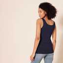 Amazon Essentials Womens Slim-Fit Tank Top (XX-Large, Navy/Yellow)