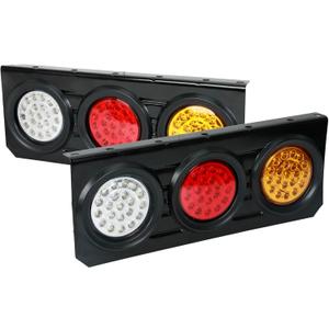 63 LED Trailer Tail Light with Iron Bracket Base Kit
