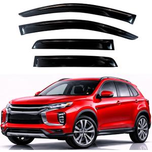 KPY Rain Guards Fit for 2011-2026 Mitsubishi Outlander Sport, Out-Channel Window Visors Vent Wind Deflectors 4PC, Car Accessories for 11-26 Outlander Sport (Sport Model Only)
