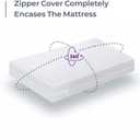 BLISSFORD Plastic Mattress Protector Zippered Twin XL, Waterproof Vinyl Mattress Cover, Heavy Duty Noiseless Mattress Encasement