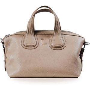 LEONORE Lunch Bag | Insulated Cooler for Work, College | Reusable Lunchbox for Women & Men | Stylish Vegan Leather (Taupe)
