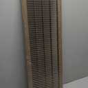 HVAC Premium 30'' x 8'' [Duct Opening] Flat Stamped Steel Return Air Grille - Sidewall and Ceiling - HVAC Vent Duct Cover - Brown [Outer Dimensions: 31.75''w x 9.75''h]