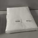 meioro White Shower Curtain, Waffle Weave 256GSM Heavy Duty Textured Fabric Shower Curtains for Bathroom Hotel Spa, Luxury Weighted Polyester Cloth Bath Curtain Set with 12 Hooks, 72Wx84H