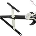 FINDAUTO 741-764 Power Window Regulator fit for 1992-1995 for Honda Civic | Front Right Power Window Regulator With 2 pins Motor Assembly,741-764