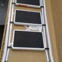 HBTower Step Ladder Folding Step Stool for Adults with Anti-Slip Pedal,330 lbs Capacity for Kitchen, Home,White