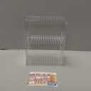 STORi Stackable Clear Plastic CD Organizer with Rubber Feet | Rectangular Jewel Cases Holder Perfect for Theatre Room | Holds up to 30 CD Cases | Made in USA