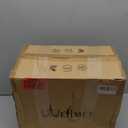 Wellmet Set of 2 Square Lampshade, 12" X14" X10" Replacement Lampshade, No Assembly Required, Classic Modern Lamp Shade for Table Lamp, Bedside Lamp, Floor Lamp, Fabric Lamp Shade, Spider Fitter (BlackGold)