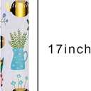 2 x Garbendy Plant Wrapping Paper - Mini Roll -17in x 32.8ft,Metallic Gold Foil Flowerpots,Floral Wrapping Gift Paper for Baby Shower, Birthday, Bridal Shower,Wedding,Party and more