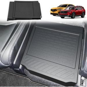 Removable Middle Seat Floor Cover for 2023-2025 2026 Honda Pilot Removable 2nd Row Middle Seat Elite/Touring/Black Edition/EX-L 8 Passenger and 7 Passager 2020-2025 2026 Acura MDX Accessories