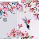 Case for iPad 6th Generation, for iPad Air 2 Case, for iPad 5th Generation Case 9.7-Inch 2017/2018 with Pencil Holder Tri-fold Stand Multi-Angle View Auto Wake/Sleep, Flowers Hummingbird