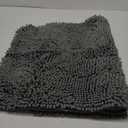 H.VERSAILTEX Microfiber Bath Rugs Chenille Floor Mat Ultra Soft Washable Bathroom Dry Fast Water Absorbent Bedroom Area Rugs Grey, 20 inches by 32 inches