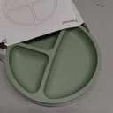 Eascrozn Toddler Plates 3 Pack, Divided Suction Plates for Baby, 100% Food Grade Silicone Baby Plates, NonSlip, Baby Led Weaning Supplies, Microwave & Dishwasher Safe