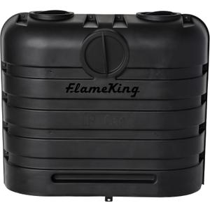 Flame King Dual 30LB LP Propane Tank Light Plastic Heavy Duty Cover for RV, Travel Trailer, Camper And Recreational Vehicle - Black