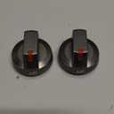 AMI PARTS DG64-00473B Black Stainless Knobs Replacement Stove Gas Range Knobs Compatible with Sam/Sung NX58M6850SG,NX58J5600SG,NX58J7750SG,NX58K7850SG (2, Black)