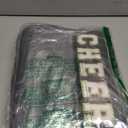 Abbylike 12 Pcs Snack Bags Clear Chenille Letter Cheer Zipper Pouch Waterproof PVC Large Travel Makeup Cosmetic Storage Organizer Bag for Mom Team Cheerleaders Teacher (Black)