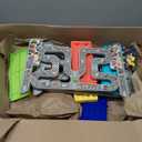 aotipol Toddler Toys for 2 3 Year Old Boy Girl, Double-Track Car Ramp Toy with Pull-Out Parking Lots & 10 Mini Cars, Montessori Toy Birthday Gift for Toddlers Boys Girls Age 18+ Month Old, New Track