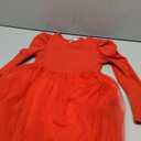 Arshiner Toddler Girls Tutu Dress Gigot Long Sleeves Fall Winter Belted Princess Party Tulle Dresses 3-8Y (5-6 Years, Red)