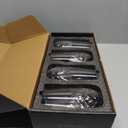 SHOSHIN Hand Cut Highball Glasses Crystal (Set of 4, 17Oz) - Elegant Water Juice Drinking Glasses, Everyday Beverage Glasses, Large Collins Glasses Perfect for Restaurant, Kitchen, Bar (Clear)