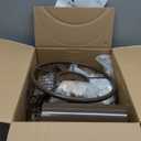 Upgrade Wall Mounted Garden Hose Reel, Holds 135 ft of 5/8-inch Hose, Outdoor Water Hose Holder Winder, Space-Saving Design with Brass Fitting for Yard Lawn (Holds 135ft)