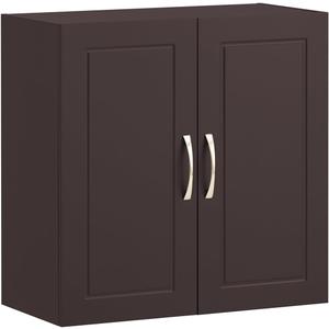 SoBuy Wall Cabinet, Bathroom Storage, 23.6 x 11.8 x 23.6 in, MDF, Brown | Standard Floating Wall Storage Cabinet With Flexible Shelf Layout, Universal Cabinet For Daily Home General Storage