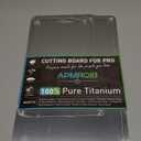 Titanium Cutting Board Set of 3,100% Pure Titanium Cutting Boards for Kitchen, Double Sided Non Toxic Cutting Board, Ideal Charcuterie & Chopping for Meat, Hygiene Durable DishwashrS+M+L)