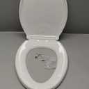 KOHLER 4636-RL-0 Cachet ReadyLatch Elongated Toilet Seat, Quiet-Close Lid, Contoured Seat, Grip-Tight Bumpers and Installation Hardware, White, 18.04"L x 14.18"W