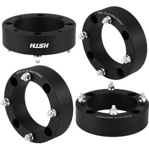 HISH 4x156mm Wheel Spacers, 2"(50mm) Thickness with 3/8"-24 Studs 131mm Hub Bore, Fit for Polaris Ranger RZR Sportsman Xplorer 400 500 600 700 800 Kawasaki 300B Lakota KSF 250 KXT 250, Set of 4
