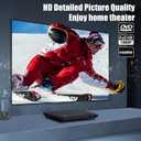 Ultra Slim DVD Player, Thin HDMI AV DVD Players for TV, 0.6 Inch Design with Region Free & Colourful HD Pixels, Supports USB Playback, NTSC/PAL DVD Player with HDMI & RCA Cables, Remote Control.