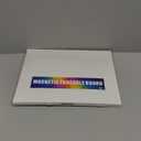 MAG-FANCY Magnetic Calendar for Refrigerator Dry Erase Calendar Black Monthly Chalkboard Planning Board 6 Fine Tip Wet Erase Markers & Mounts for Wall Hanging