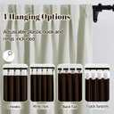 Beige Blackout Pinch Pleated Curtains for Bedroom 95 Inch Length, Linen Strip Textured Weave 100% Blackout Thermal Insulated Back Tab Drapes with Hooks for Track System 2 Panels W40 x95 L