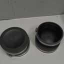 4 PCS 4" Flexible PVC Cap with Stainless Steel Clamps Black PVC Sewer Cap RV Plumbing