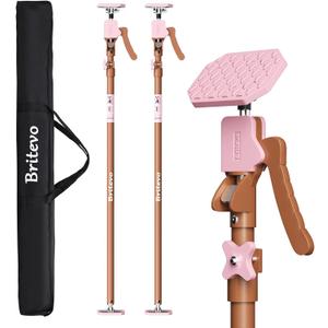 2PK Adjustable Telescopic Support Pole - Cabinet Jack, Heavy Duty Third Hand Support System, Support Road, Drywall Lift, Dust Barrier & Cargo Bar, 54-115", Holds 154lbs