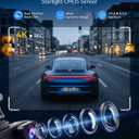 4K+4K Dash Cam, Free 128GB Card, 5.8GHz WiFi6 - up to 20MB/s