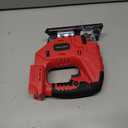 Cordless Jigsaw Compatible with Milwaukee 18V Battery, Brushless Motor, 7-Speed Variable Control, 3200 RPM, 800W Power, Guide Rail, 045 Bevel, LED Light, 6 Blades (Tool Only)