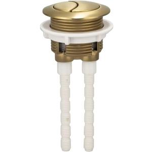 38mm Dual Push Flushing Toilet Button, Gold Flush Button, Adjustable Toilet Tank Button Replacement with Thread Diameter for Most Standard Toilets