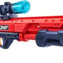 ZURU X-Shot Excel Hawk Eye Foam Dart Blaster (Red)  Long Range Nerf Gun Style Toy with 16 Darts, Air Pocket Tech, Sniper Scope & Tactical Grip | Outdoor Foam Dart Gun for Kids Ages 8+