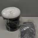 Glowall Small Ceiling Fan with Lights, 25" Flush Mount with Remote Control, Reversible Quiet DC Motor, Black, 3 Blades, 6 Speeds, Dimmable LED, Adjustable Color Temperature, Timer