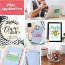 HTVRONT Permanent Vinyl for Cutting Machine-100 Pack 12 "x12 Adhesive Vinyl Sheets Set, 90 Sheets Permanent Bundle & 10 Transfer Tape for Projects and Crafting