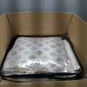 Madison Park King Comforter Set Clipped Jacquard Stripes with Buttons Boho Comforter for a King-Size Bed, Cotton Oversized Comforters with Removable Cover Boho Bedding, King Ivory 9 Piece