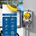 DEWENWILS T104M Mechanical Timer Switch, Mechanism Only, 120VAC SPST, 2HP 40A, Pool Pump Timer Replacement, Heavy Duty, Manual Override, 2-Set On Off Clips
