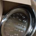 2-Piece Aluminum Seafood Platter - 16" Round Tray with 14" Oyster Section, Silver(Not Include Seafood Racks)