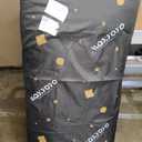 MAXYOYO Japanese Floor Mattress Futon Mattress, 4" Thicken Tatami Mat Sleeping Pad Foldable Roll Up Mat Boys Girls Dormitory Pad Kids Floor Lounger Pillow Bed, Black, Twin Size