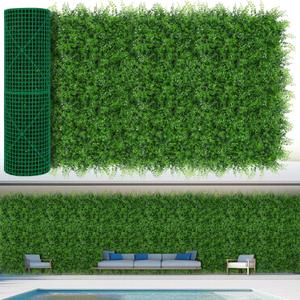 Artificial Grass Wall Panels,40"x120" (33.33 SQFT) Boxwood Roll