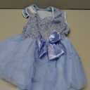 ASENKU Dog Dress Pet Wedding Dress Princess Lace Puppy Birthday Party Outfit Formal Apparel Girl for Dogs Cats (XL, Blue)