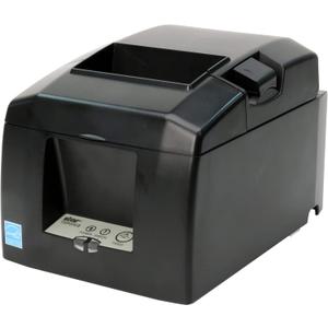 Star Micronics TSP654IIBi2 Bluetooth Thermal Receipt Printer with Auto Connect for iOS, Auto-cutter, and External Power Supply - Gray