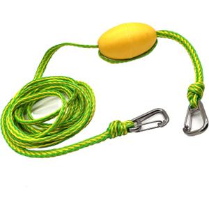 Kayak Tow Line, Pontoon Towing Rope with A Buoy Float, Drift Sock Anchor Rope for Fishing Boat/Sail Boat/Kayak Trolling Sock, Boat Accessories, with Stainless Steel Clips for Quick Connector, 13ft