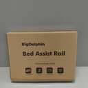 Bed Rails for Elderly Adults - ASTM Approved Adjustable Bed Cane with Non-Slip Ergonomic Handle & Storage Pocket, Bed Railings for Seniors Hold up to 350 LBS, Tool-Free