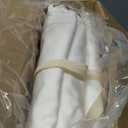 LBRO2M 100% Cotton 1200 Thread Count Queen Size Sheets Set,16 inches Deep Pocket,Bed Sheet 4 Piece Sets (White, Queen)