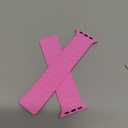 Magnetic Silicone Watch Band Compatible with Apple Watch 44mm 45mm 49mm 46mm 42mm 41mm 40mm 38mm bands Women Men, Soft Sport Strap for iWatch Series11 10 9 8 7 6 5 4,ULTRA3 2,SE3 2 1 (fluorescent pink)